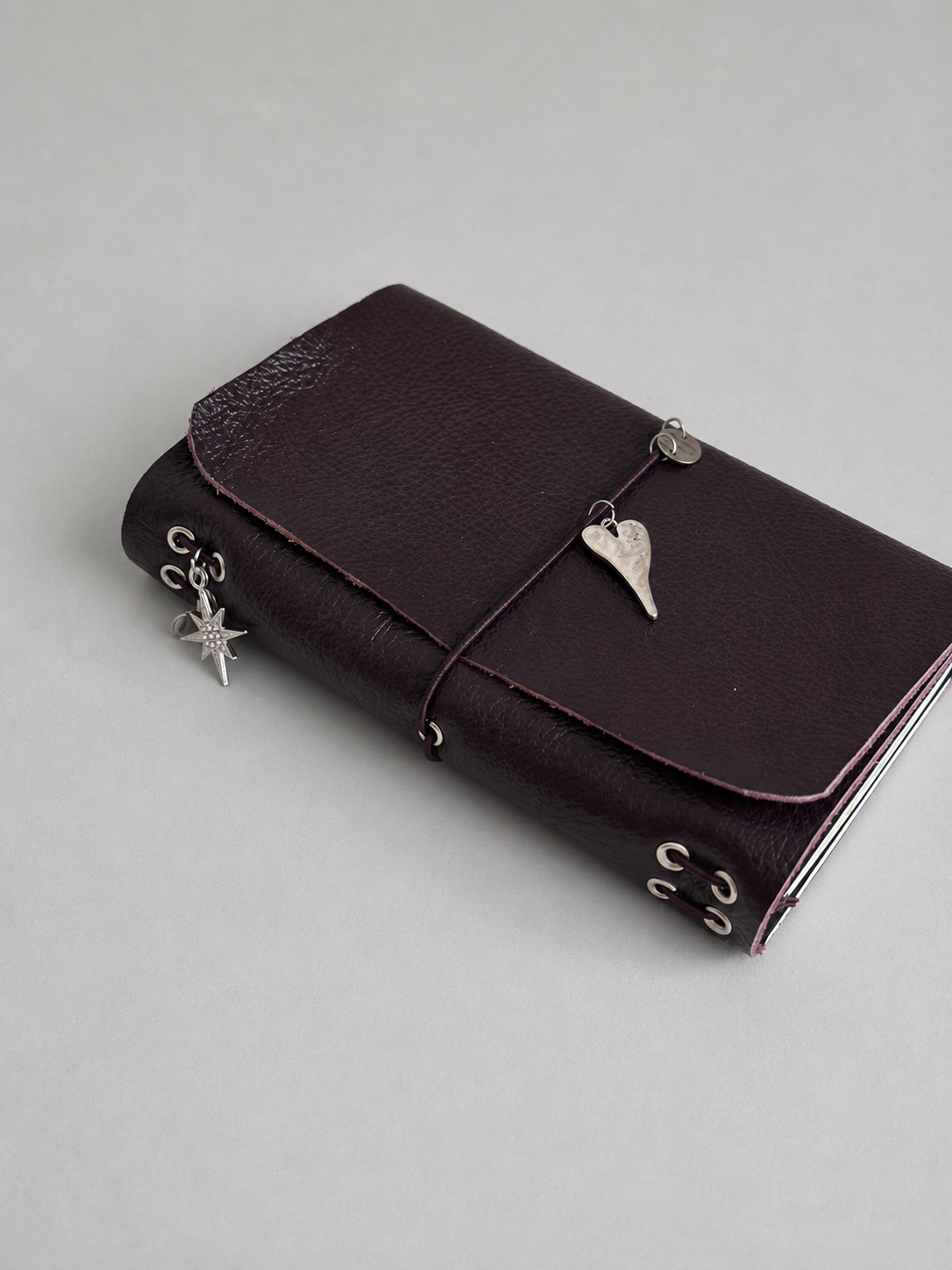 Soft Dark Brown Leather Journal — Pocket