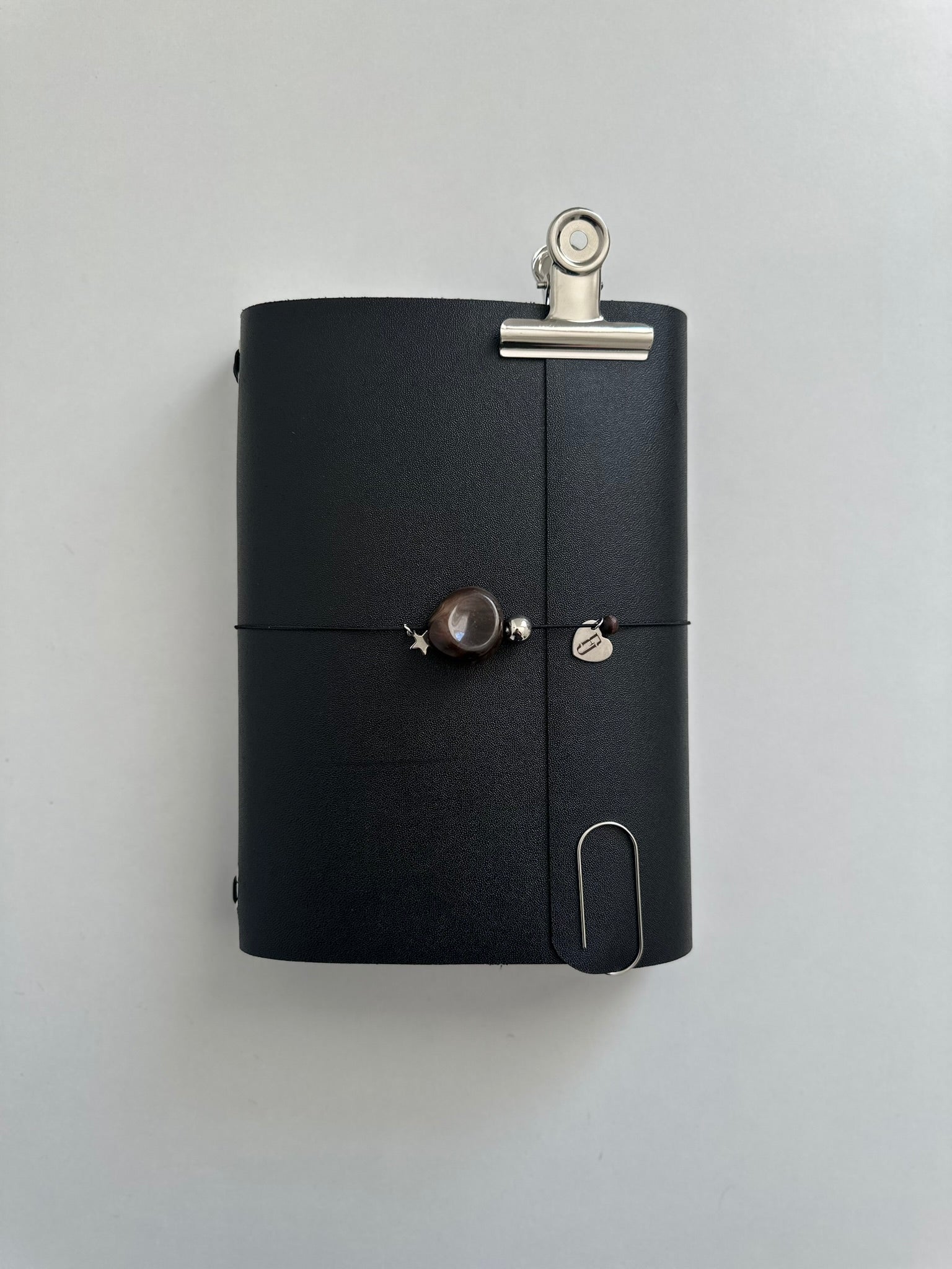 a5/a6  black classic journal cover with inserts