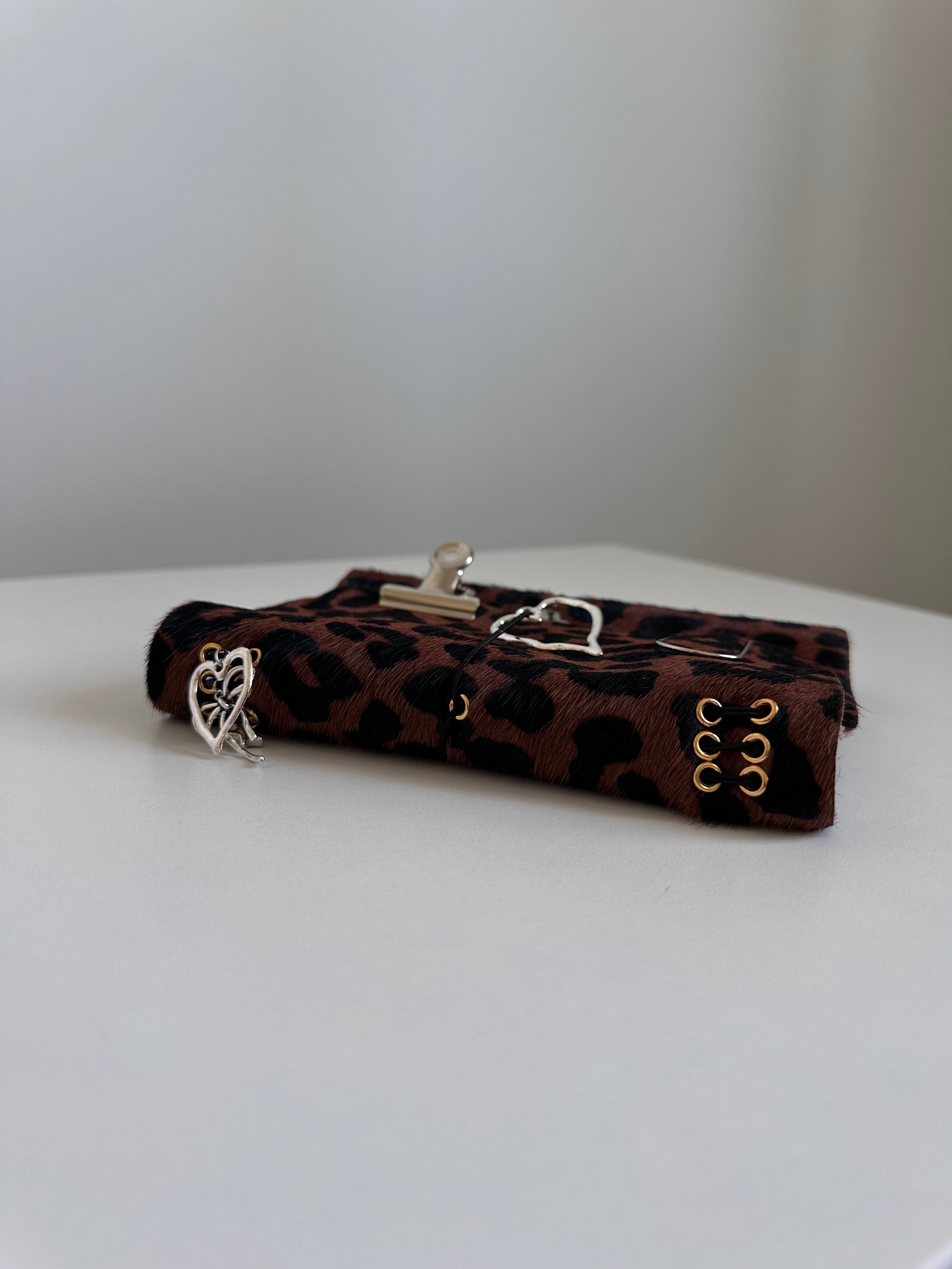 a6 Wild Muse genuine cowhide refillable journal cover with inserts