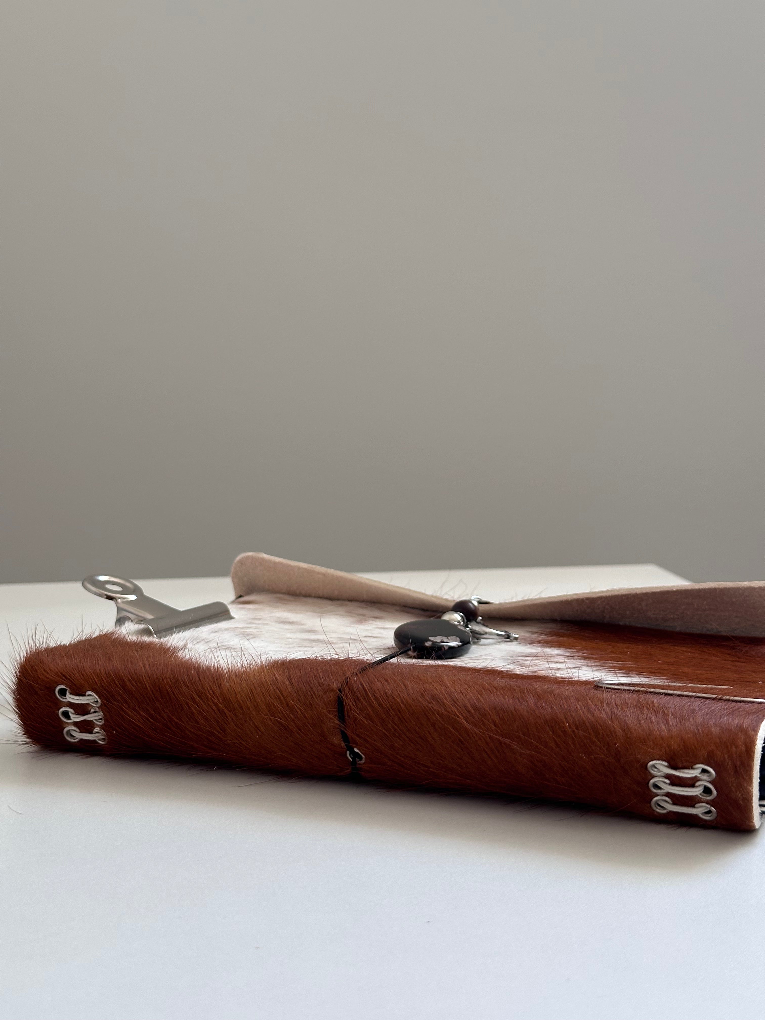 a5 large genuine cowhide refillable journal cover with inserts