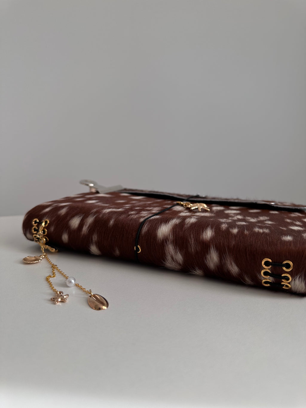 a5 Bambi genuine cowhide refillable journal cover with inserts