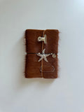 a6 genuine cowhide refillable journal cover with inserts