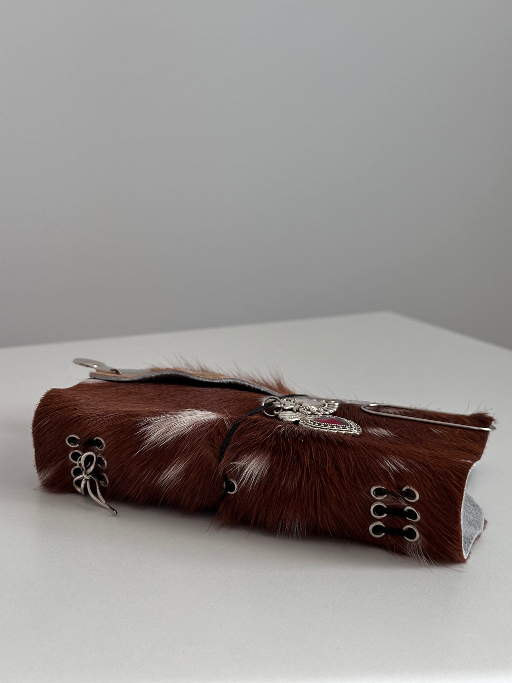 a6 Bambi genuine cowhide refillable journal cover with inserts