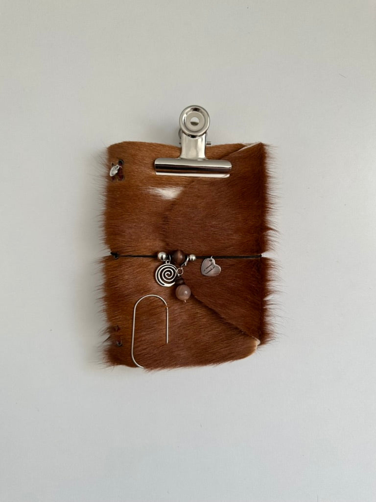 a6 genuine cowhide refillable journal cover with inserts