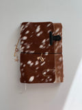 a5 Bambi genuine cowhide refillable journal cover with inserts + planner