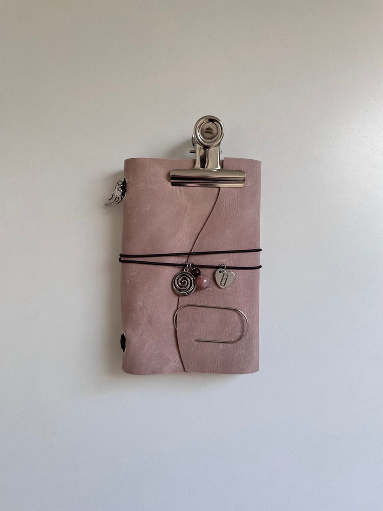 a6 raw ivory genuine leather refillable journal cover with inserts