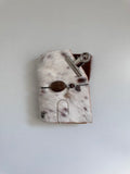 a6 genuine cowhide refillable journal cover with inserts