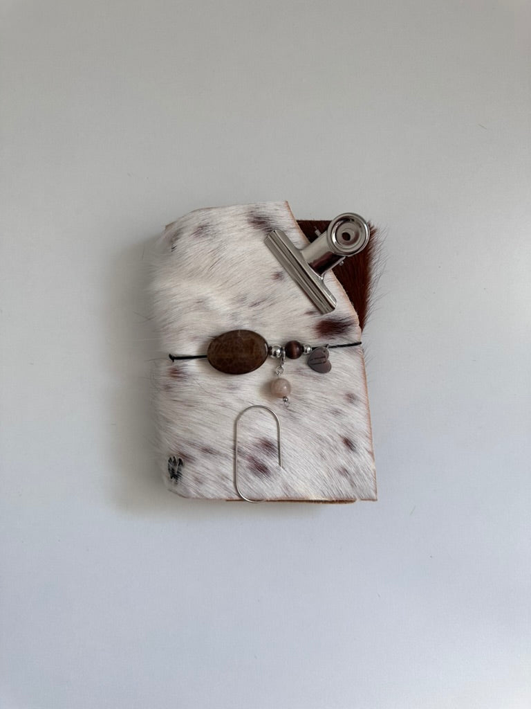 a6 genuine cowhide refillable journal cover with inserts