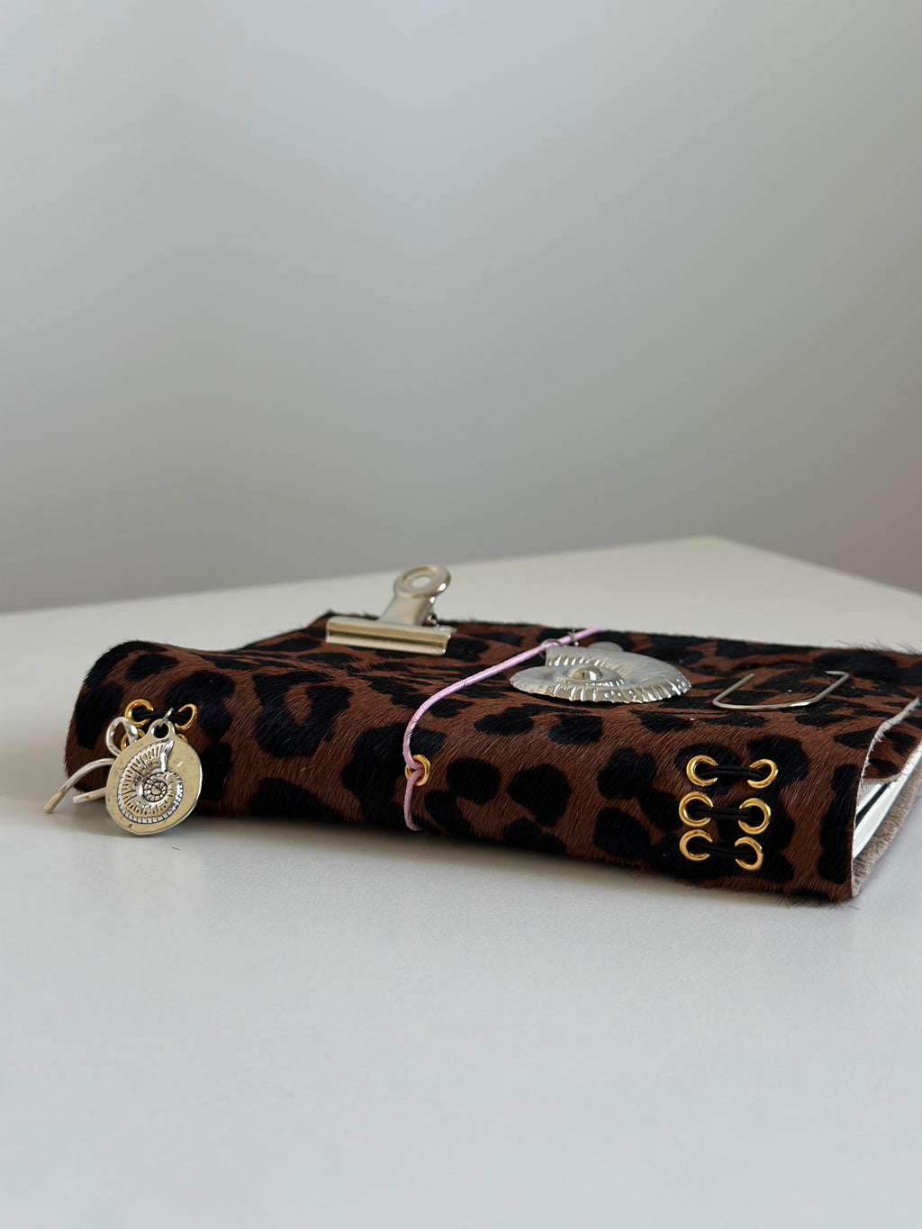 a6 Wild Muse genuine cowhide refillable journal cover with inserts