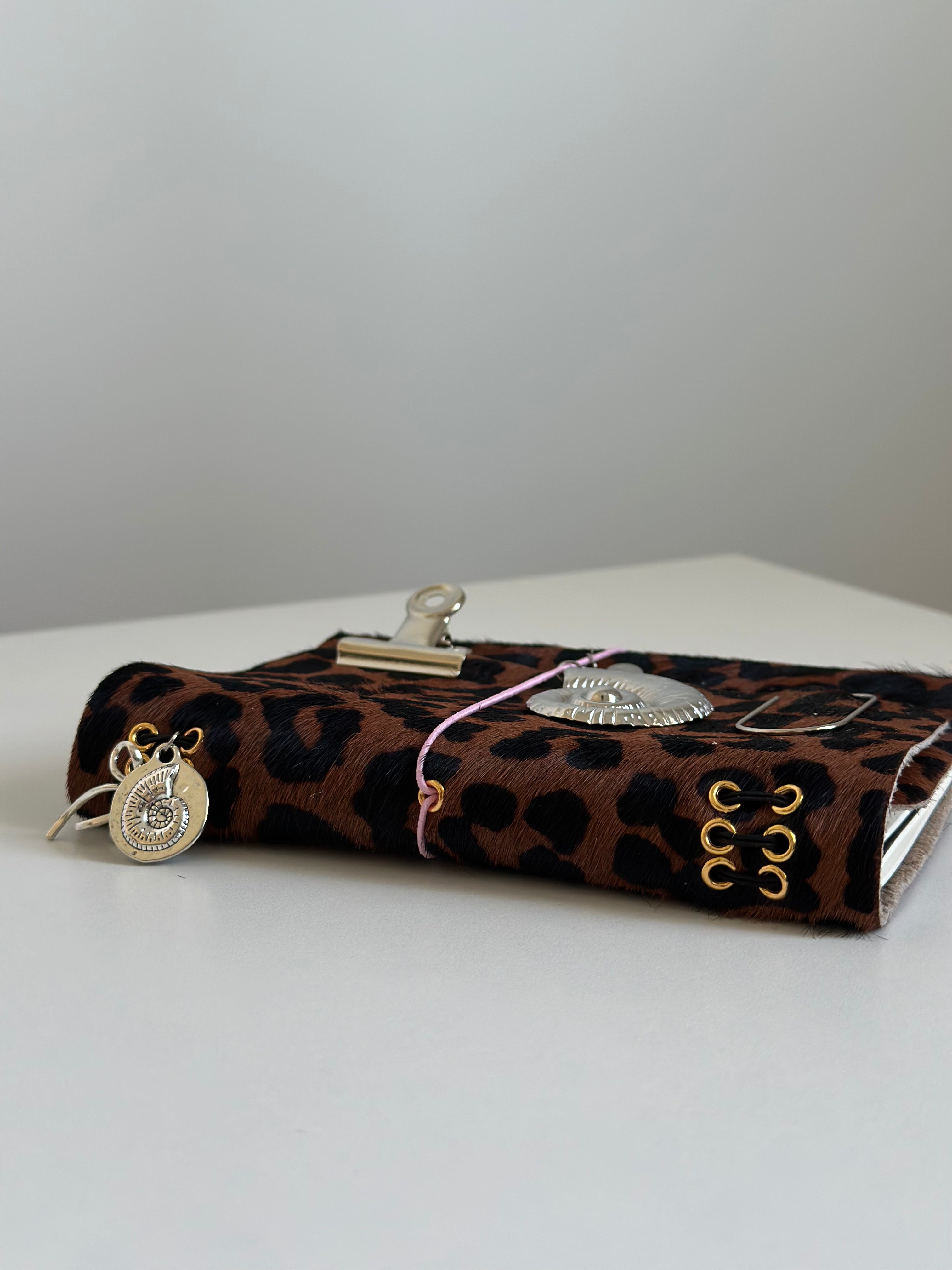 a6 Wild Muse genuine cowhide refillable journal cover with inserts