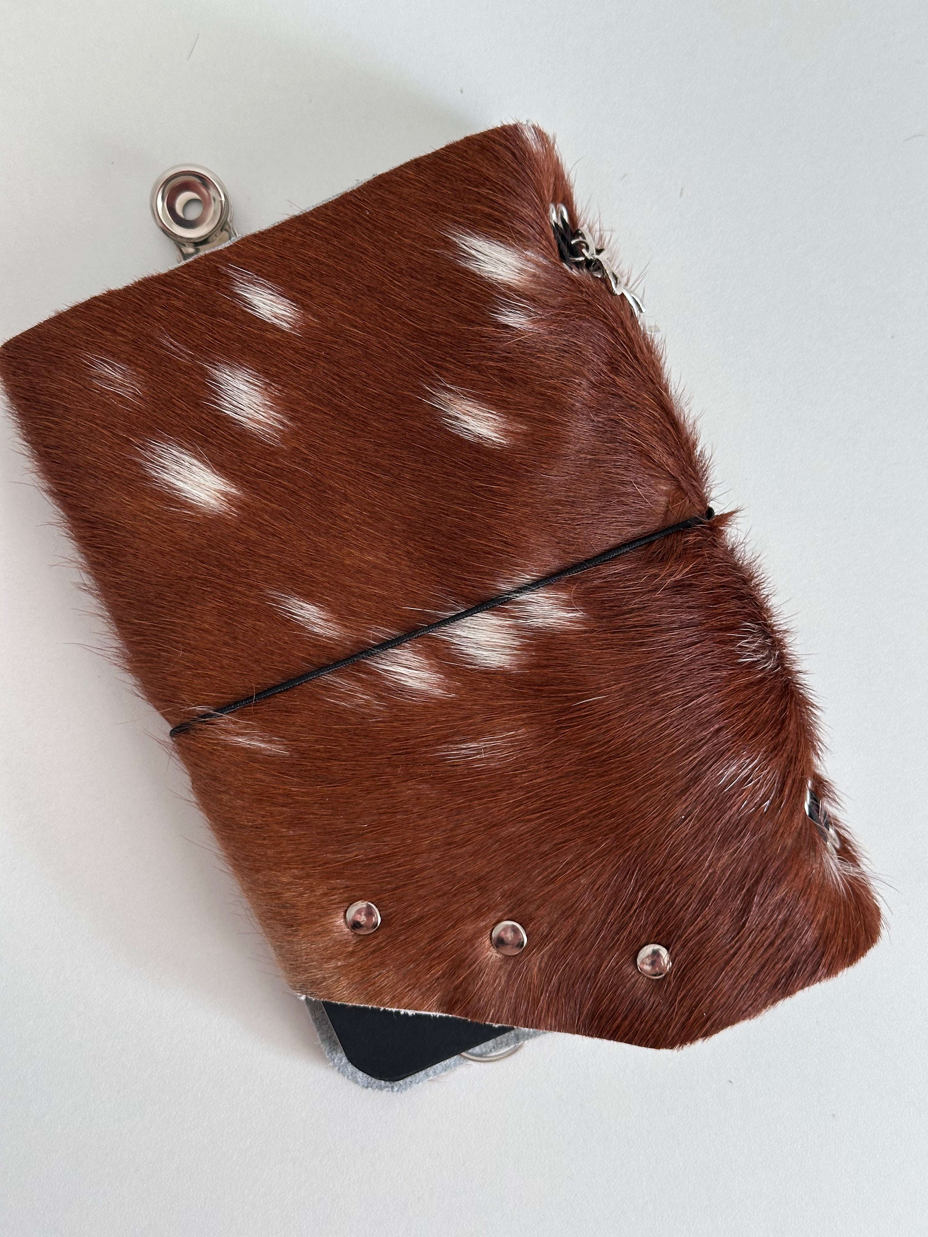 a6 Bambi genuine cowhide refillable journal cover with inserts