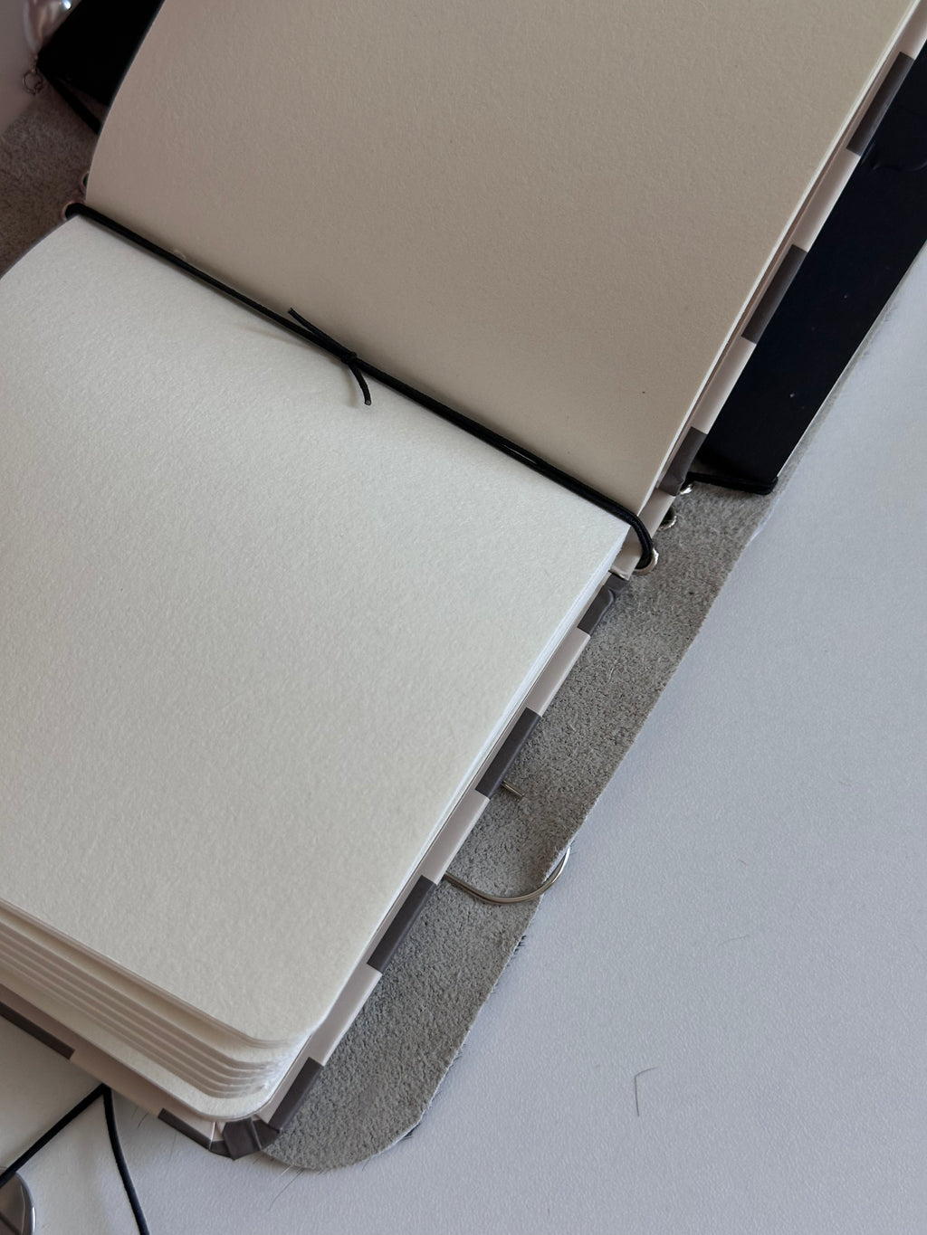 a6 Salt & Pepper genuine cowhide refillable journal cover with inserts + sketch book