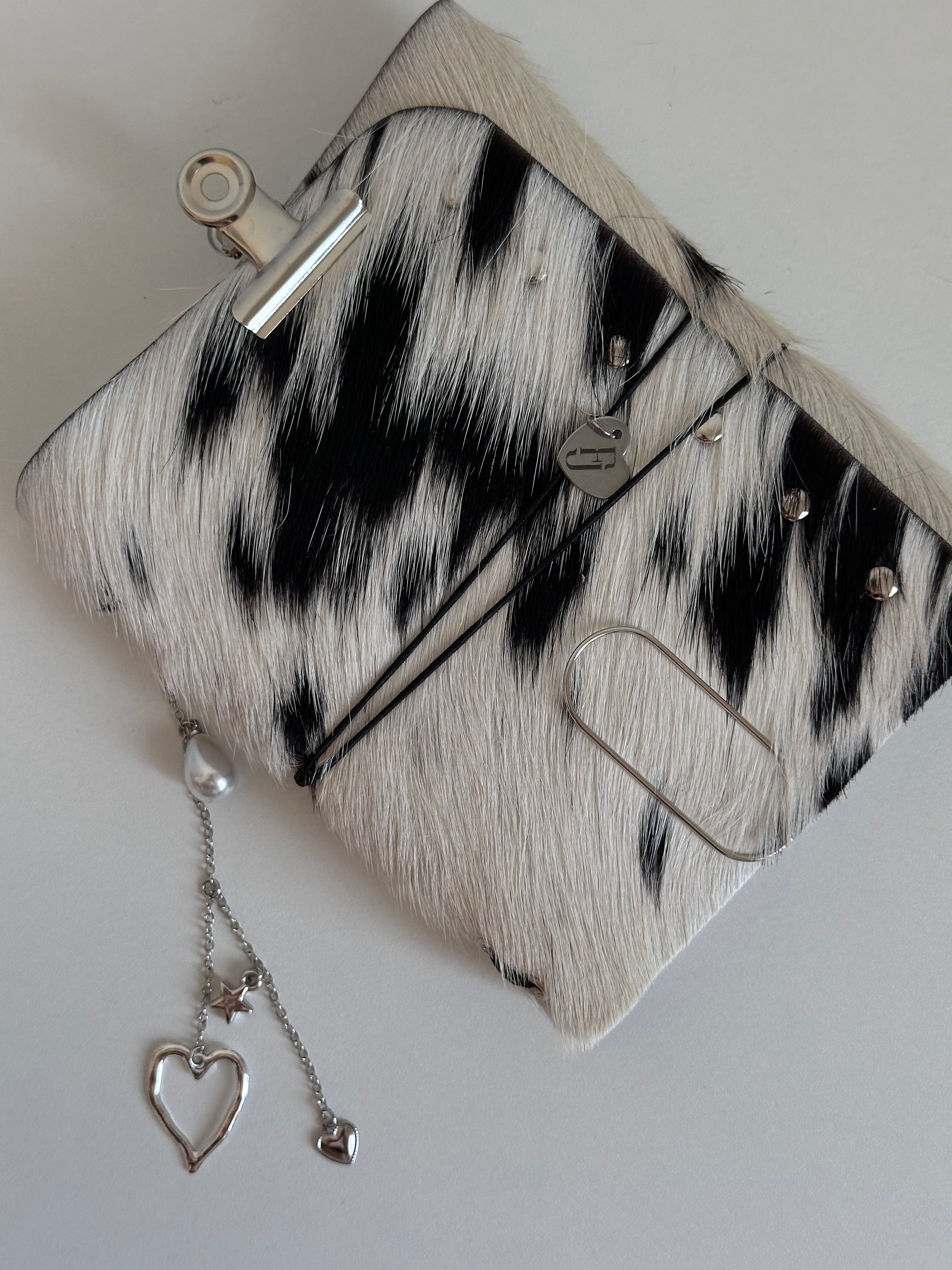 a6 Salt & Pepper genuine cowhide refillable journal cover with inserts + sketch book
