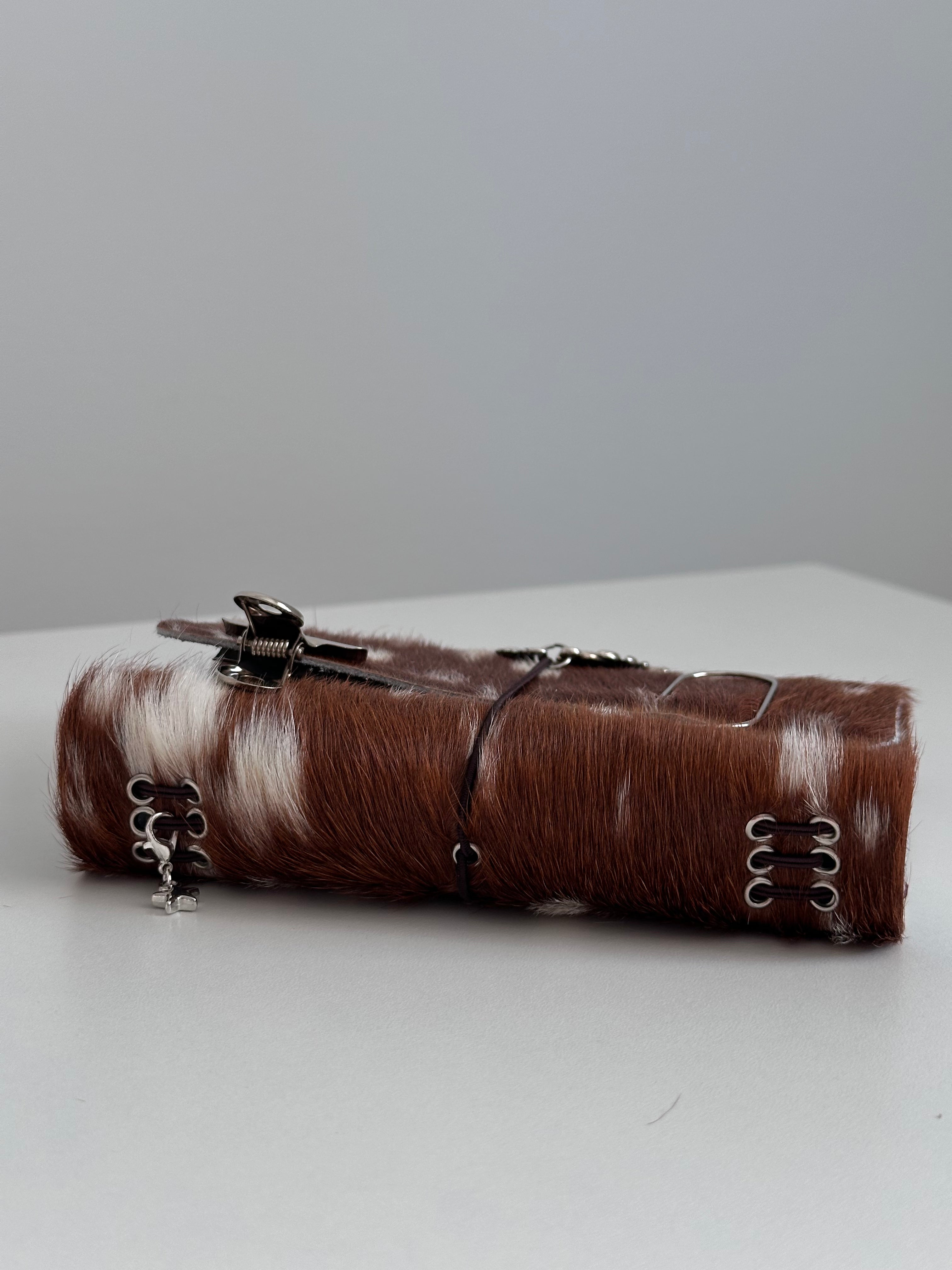 a6 Bambi genuine cowhide refillable journal cover with inserts