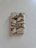 a6 White Tiger genuine cowhide refillable journal cover with inserts