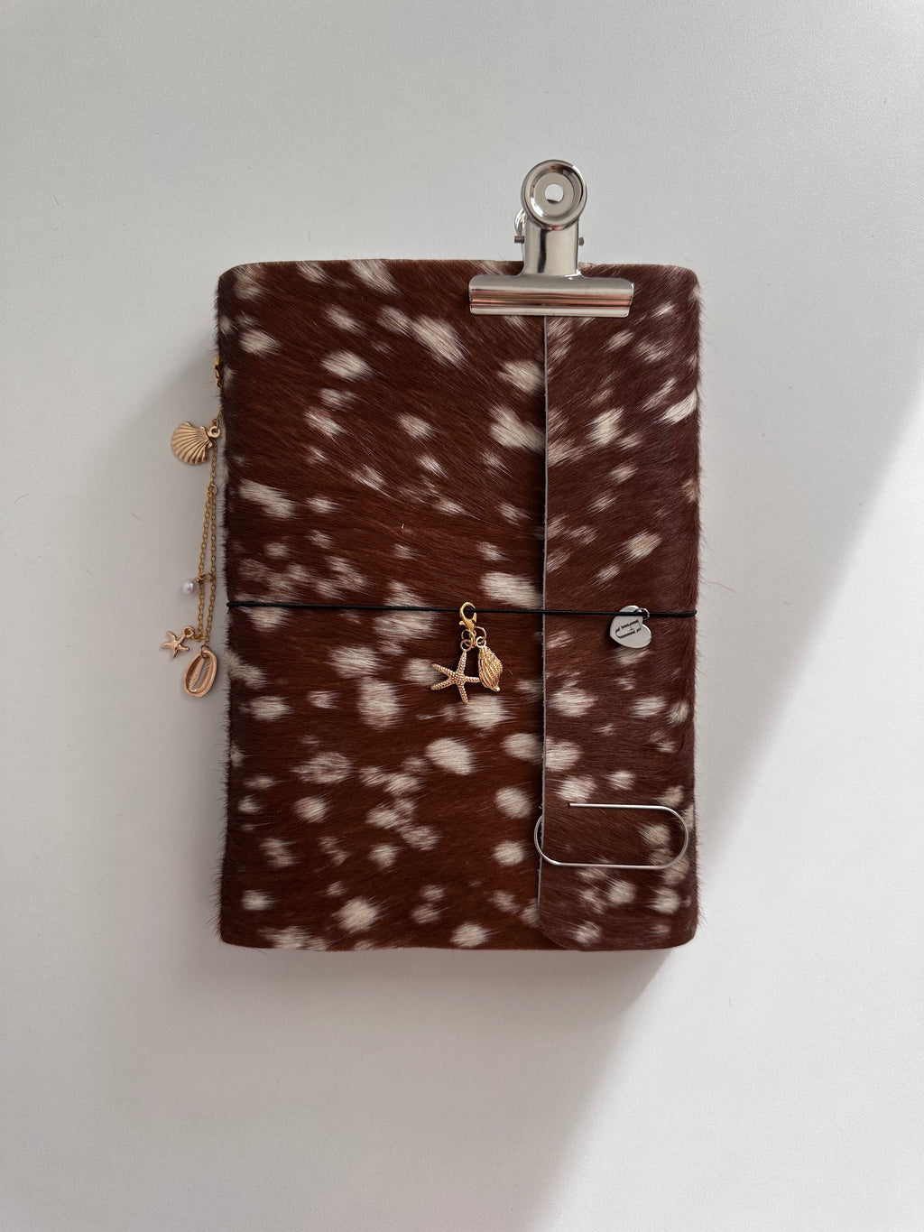 a5 Bambi genuine cowhide refillable journal cover with inserts
