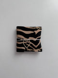 zebra print genuine leather small pouch