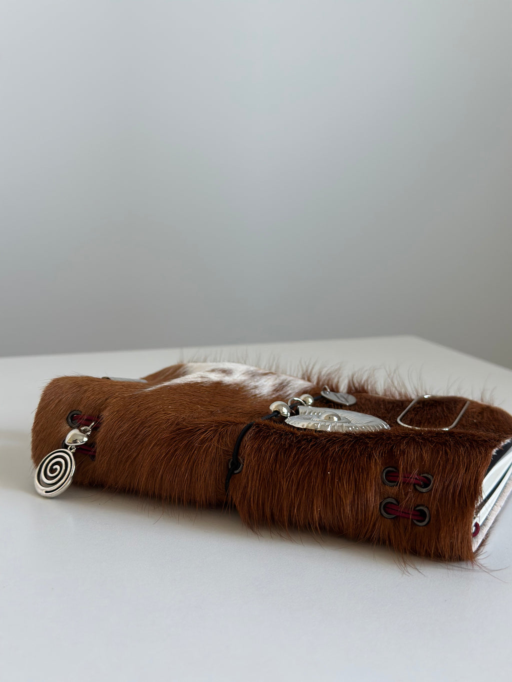 a6 genuine cowhide refillable journal cover with inserts