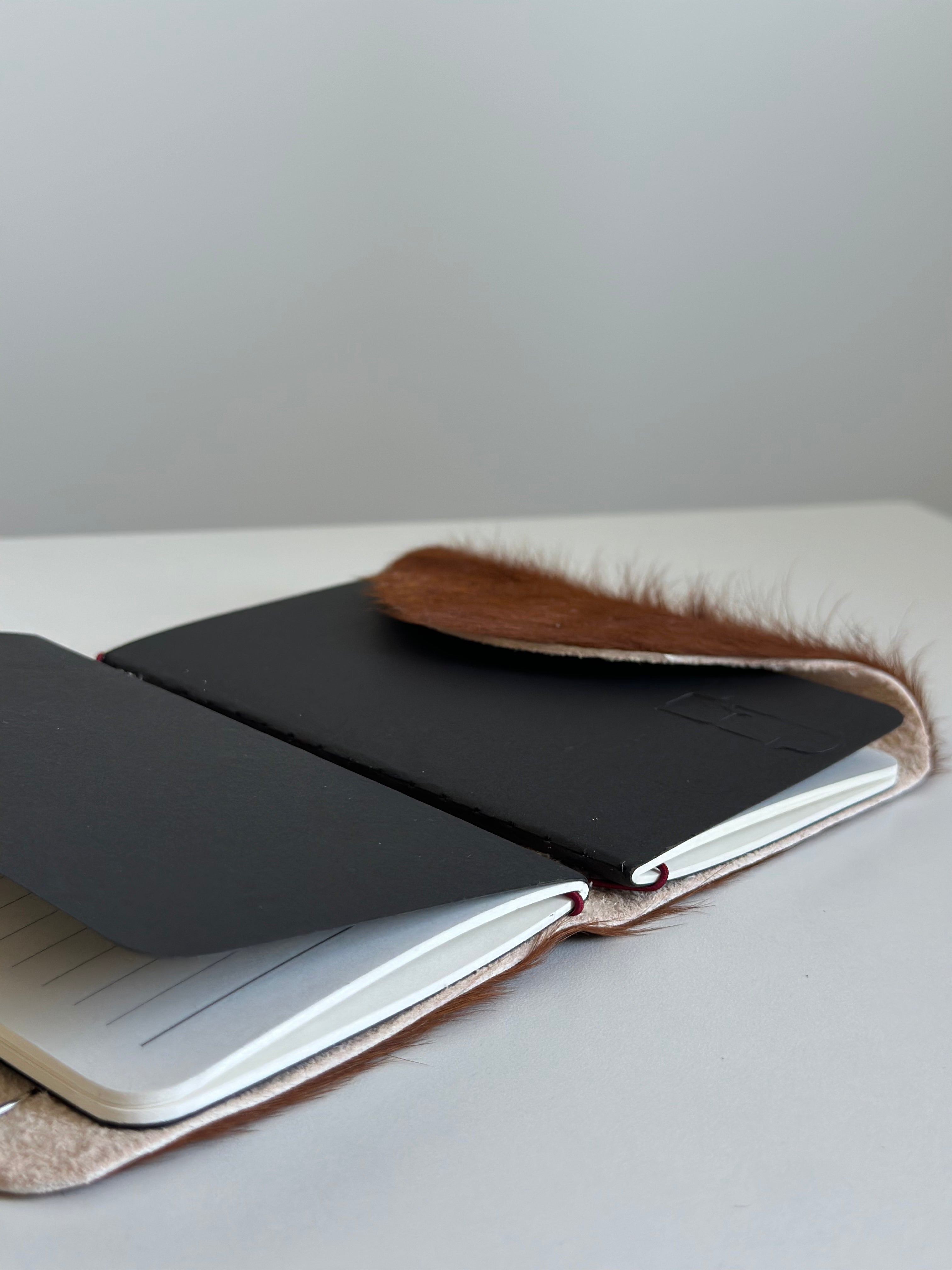 a6 genuine cowhide refillable journal cover with inserts