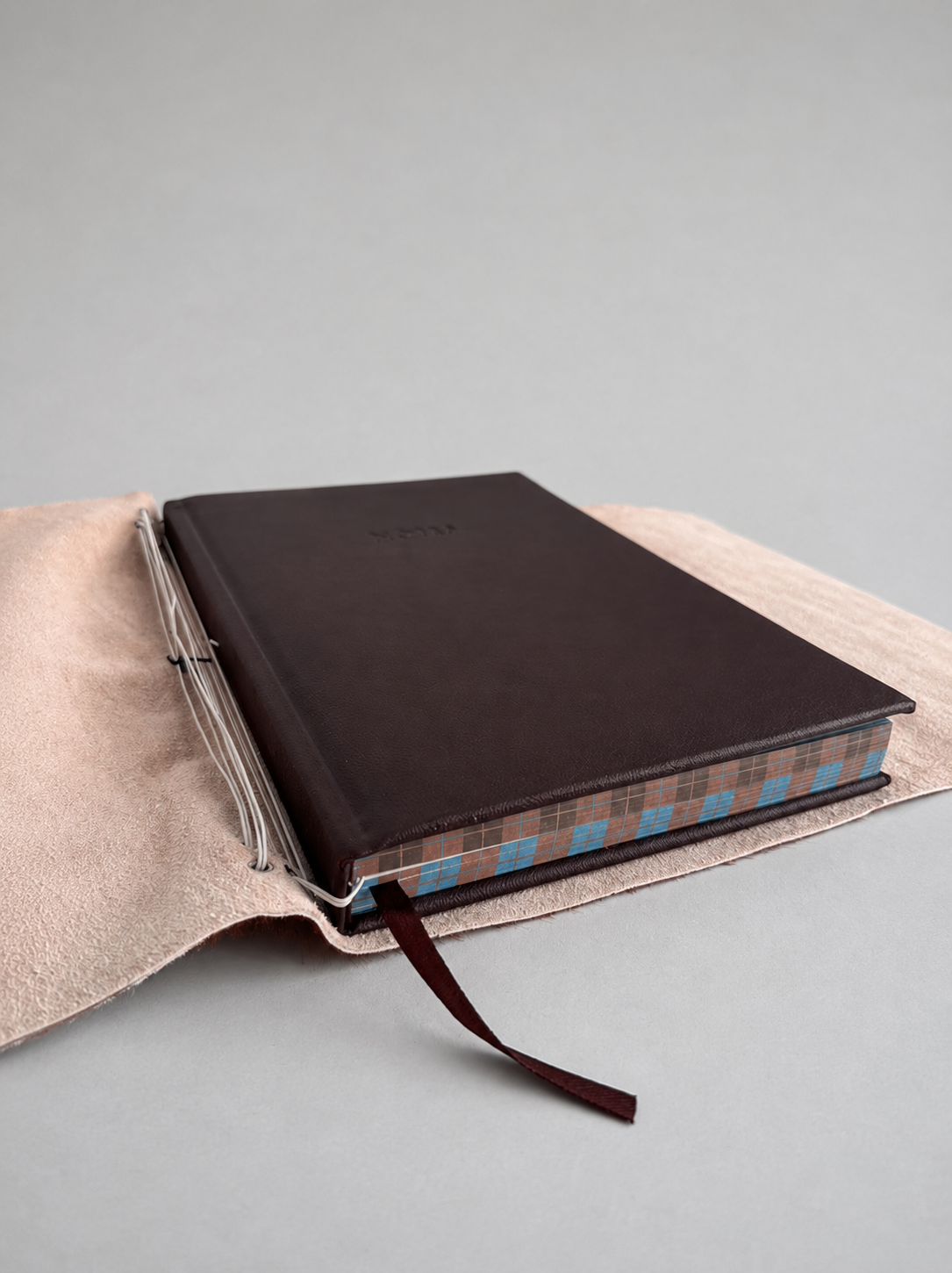Hair-On Leather Trifold Journal — Large Format