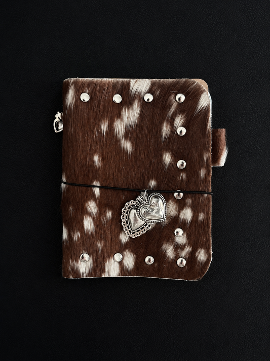 Hair-On Leather Journal — Passport Size