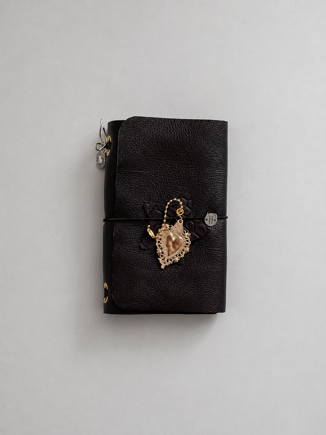 Soft Dark Brown Leather Journal — Pocket