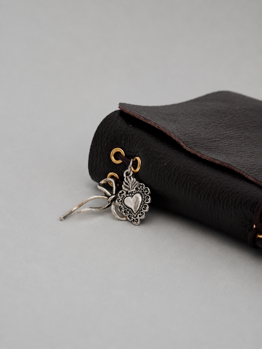 Soft Dark Brown Leather Journal — Pocket