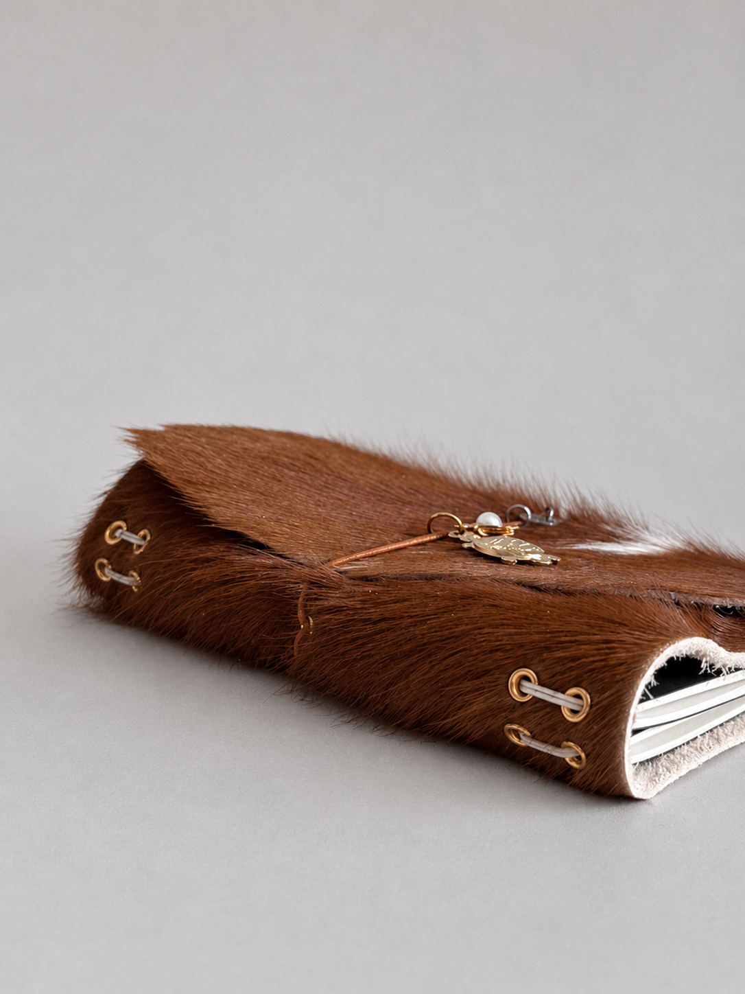Hair-On Leather Journal — Pocket