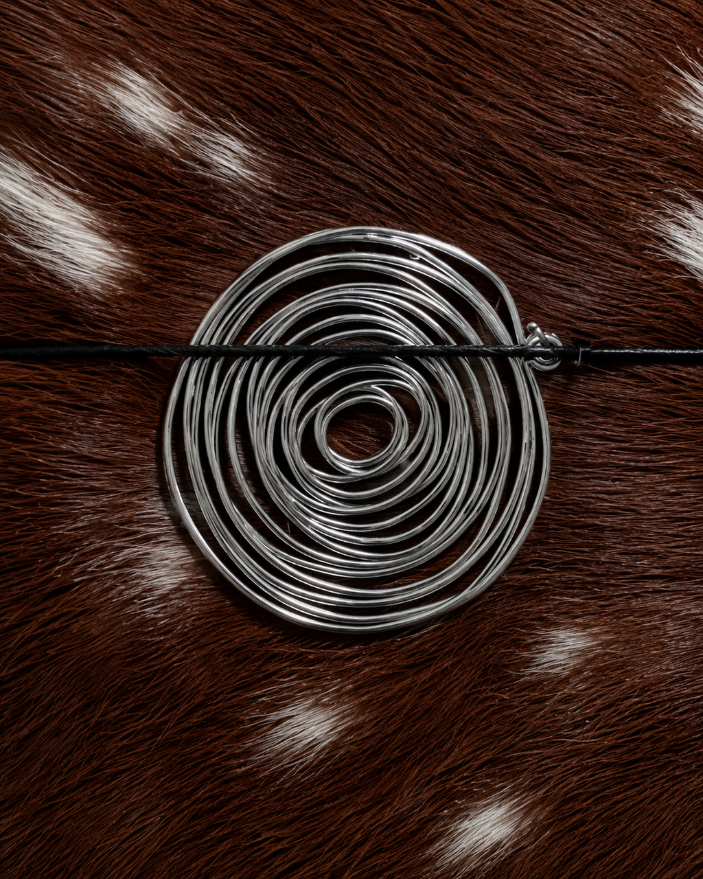 Hair-On Hide Bambi Journal with Sculptural Metal Object — Classic | A6