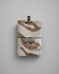 Hair-On White Tiger Hide Journal with Sculptural Metal Object — Classic | A6