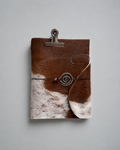 Hair-On Cow Hide Journal with Sculptural Metal Object — ARCHIVE | A5