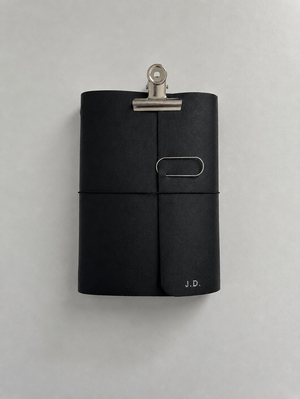 a5/a6 personalised black classic journal cover with inserts