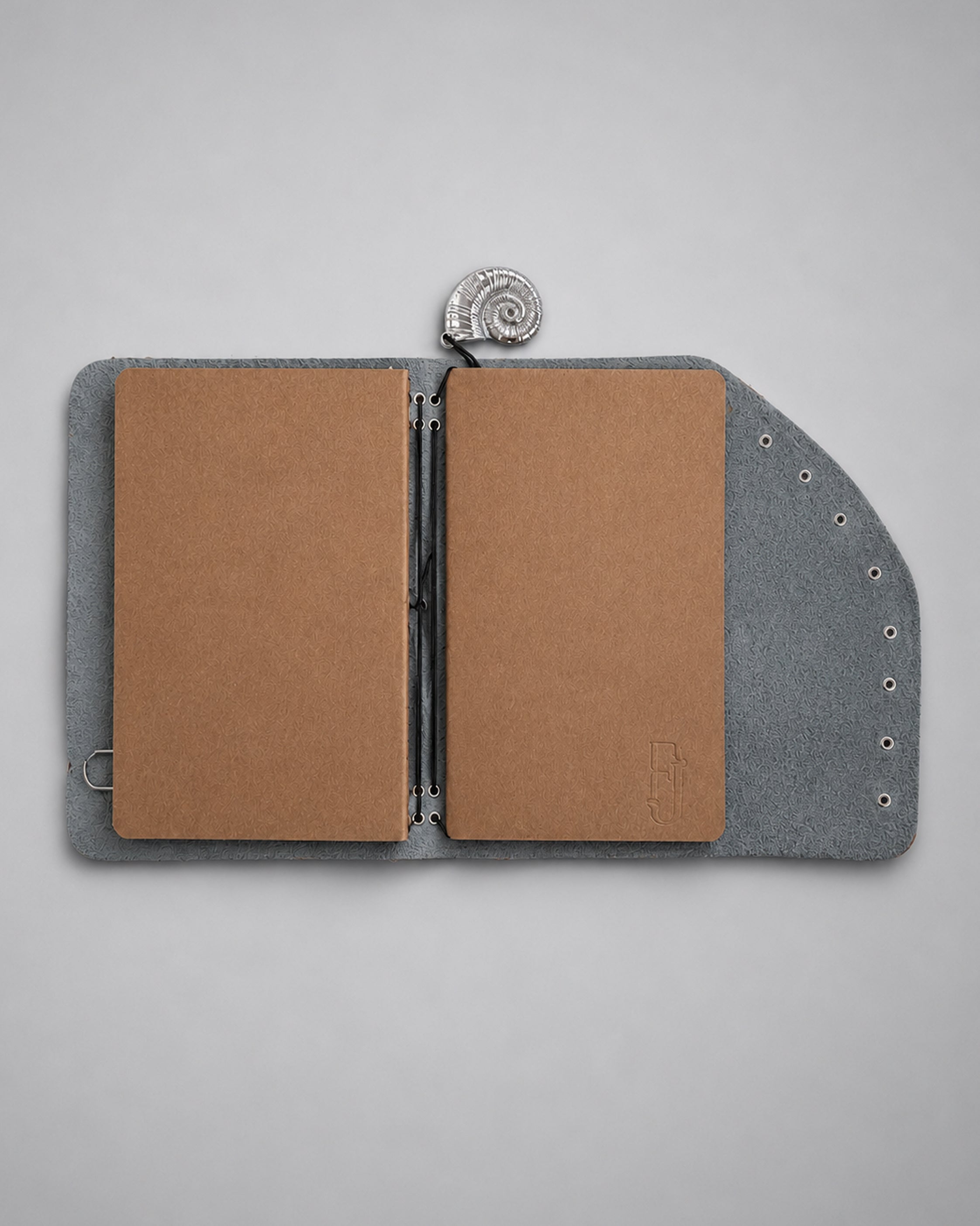 Hair-On Bambi Hide Journal with Sculptural Metal Object — ARCHIVE | A5