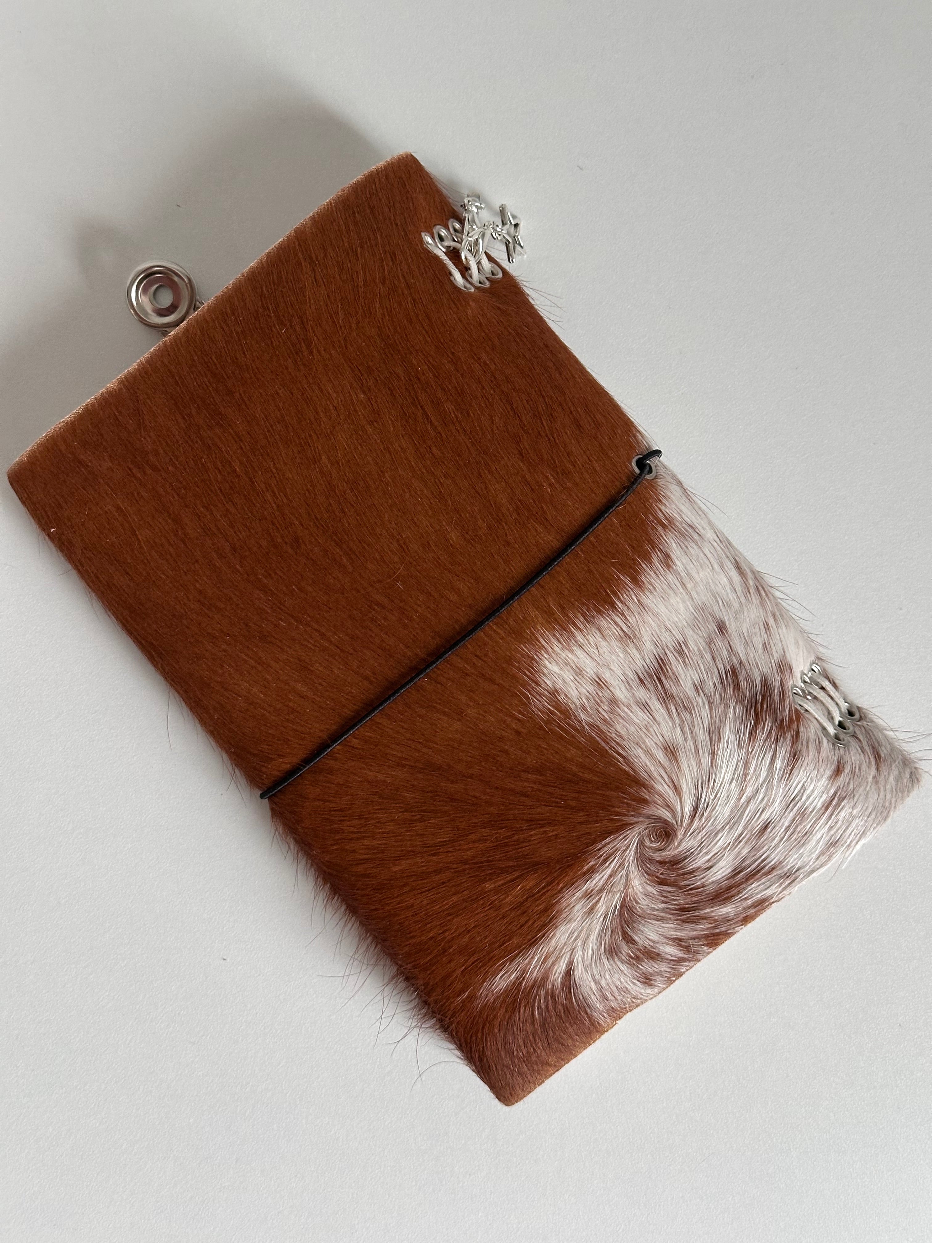 a6 genuine cowhide refillable journal cover with inserts
