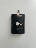 a6 black leather refillable journal cover with inserts