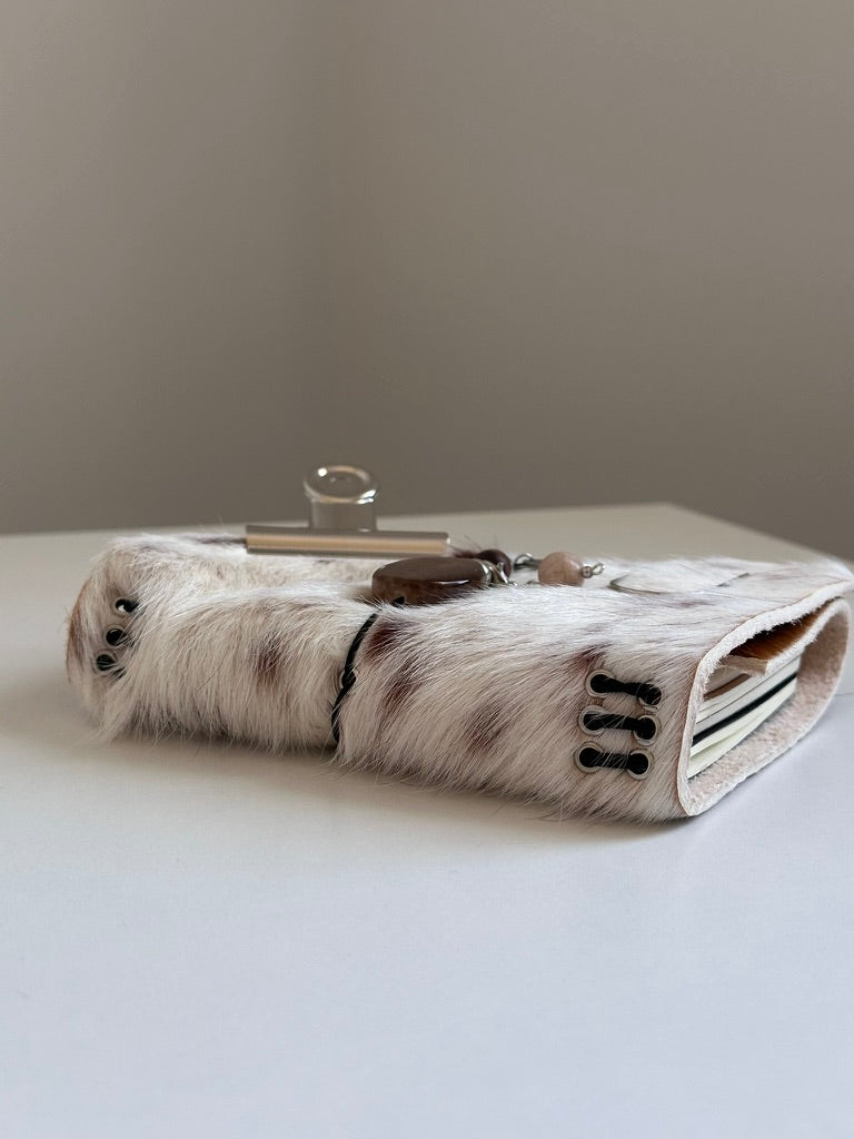 a6 genuine cowhide refillable journal cover with inserts