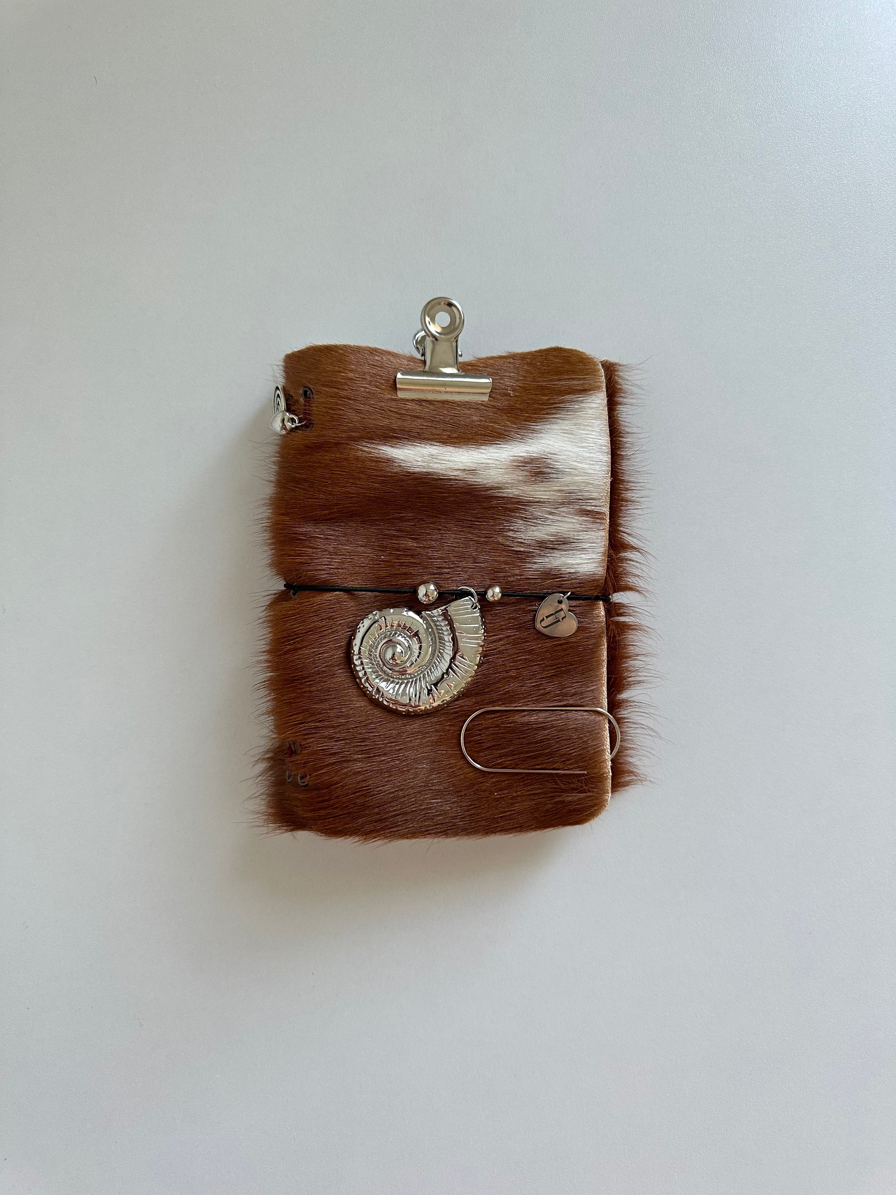 a6 genuine cowhide refillable journal cover with inserts