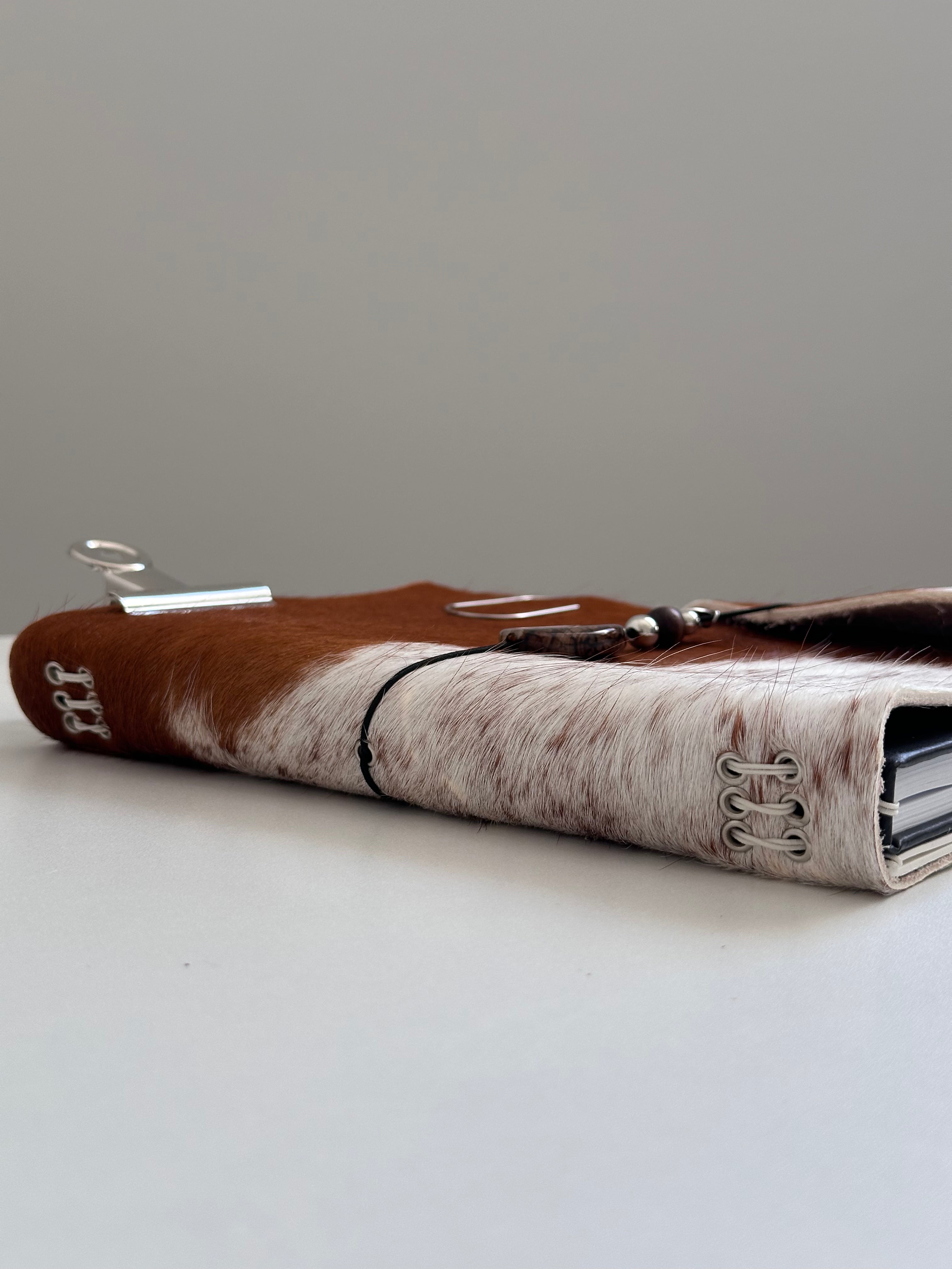 a5 large genuine cowhide refillable journal cover with inserts